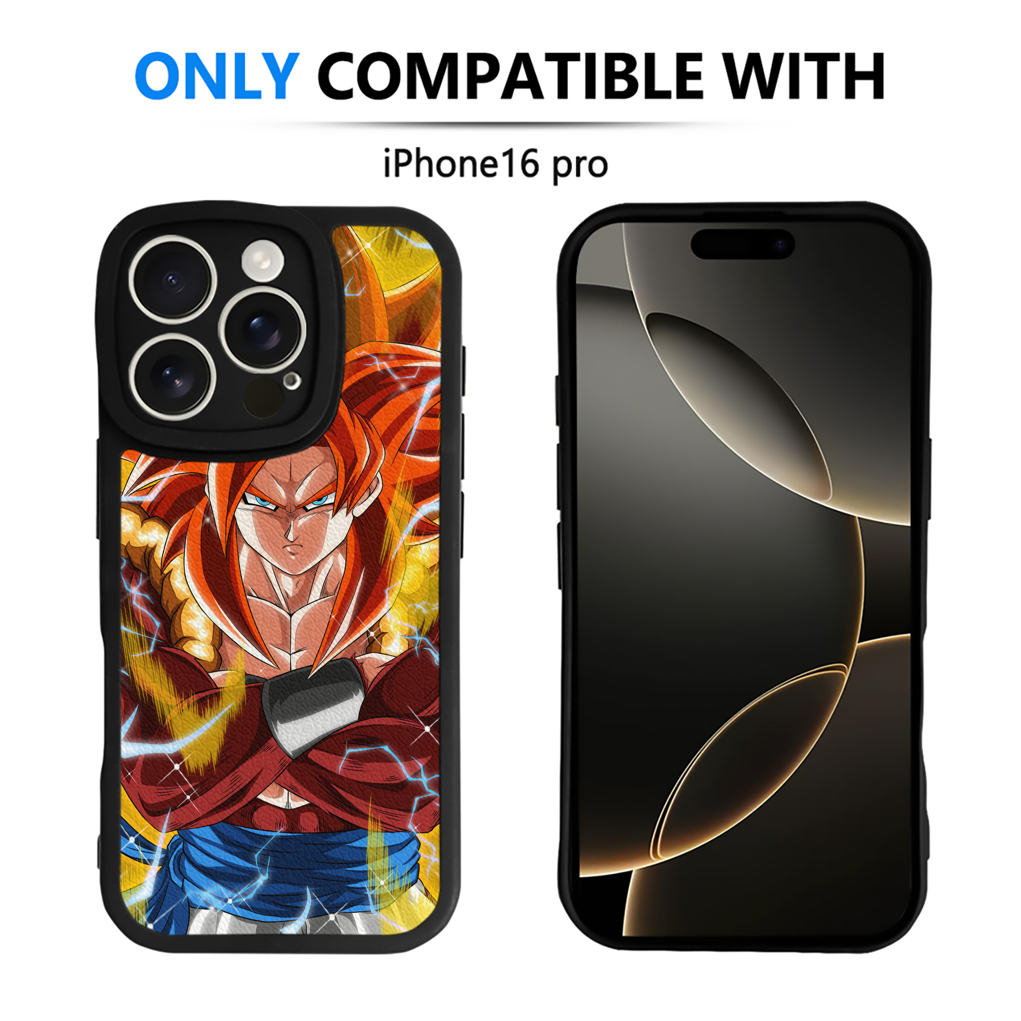 （画像用） ドラゴンボール DRAGON BALL 【iPhone 16シリーズ対応】シリコンスマホケース（レザー調） 材質：シリコン
